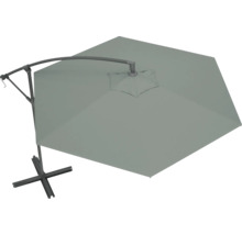 Freiarmschirm mit Kreuzfuß für den Garten