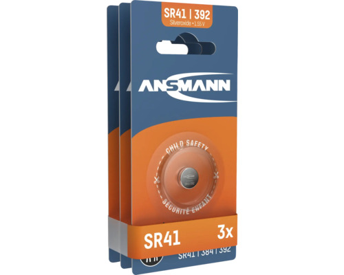 Ansmann SR41 Knopfzellen Batterie 1,55 V, Dreierpack