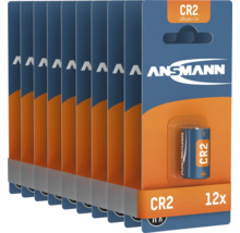 Zwölf Ansmann CR2 Lithium Batterien 3 Volt
