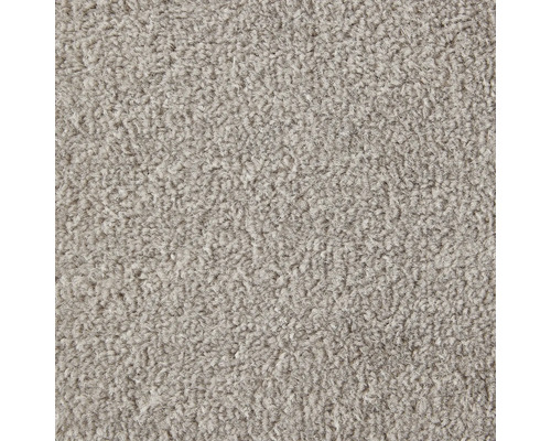 Teppichboden Velours Ines grau FB73 400 cm breit (Meterware) Nahaufnahme eines grauen Teppichs mit dichter Textur