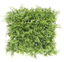 Kunstpflanzenmatte mit verschiedenen grünen Blättern