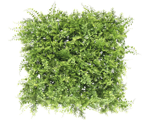 Kunstpflanzenmatte mit verschiedenen grünen Blättern