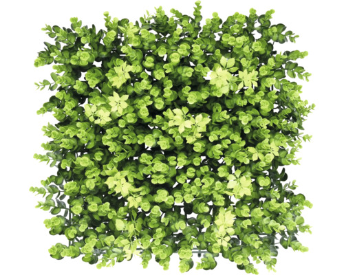 Künstliche grüne Pflanzenmatte mit Blättern