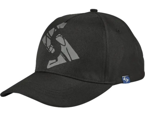 Schwarze Baseballkappe mit Logo