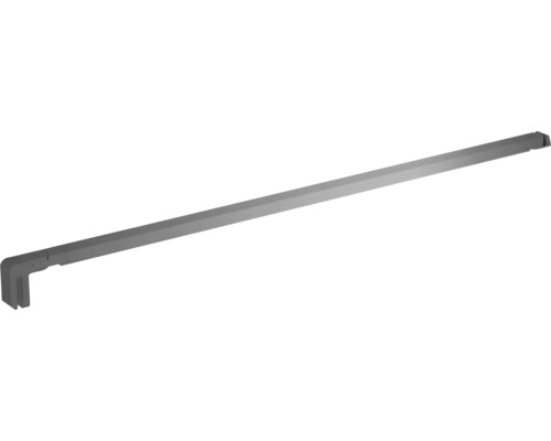 Stabilisationsbügel Jungborn Tria 1200 mm kürzbar gun metal gebürstet Metallstange mit rechtwinkligem Ende für Installationen
