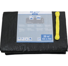 Abdeckplane 4 m x 5 m mit Seil