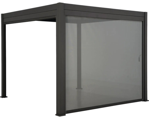 Pergola mit Glasschiebewand für den Außenbereich