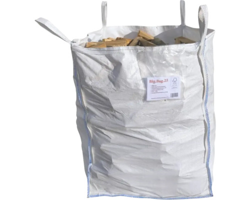 Kaminholz L 25 cm 1m³ Großer Sack mit Brennholz