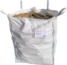 Big Bag gefüllt mit Brennholz und FSC-Siegel