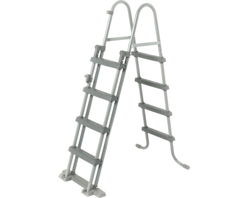 Poolleiter aus Metall mit Stufen