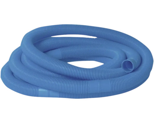 Blauer Schwimmbadschlauch gerollt