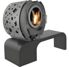 Kaminofen mit Ahornblattmuster