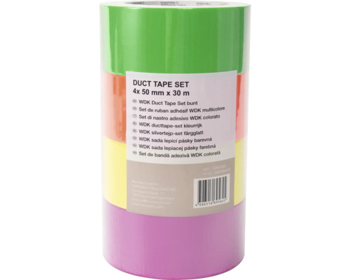 WDK Duct Tape Set, vier Rollen mit je 50 mm x 30 m