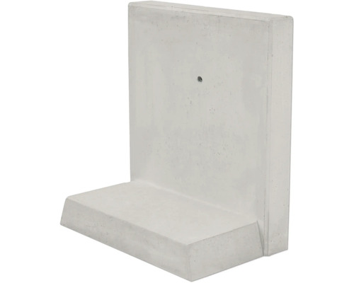 L-Stein Winkelstein Sichtbeton bewehrt grau 50 cm x 12 cm x 80 cm Fußtiefe = 45 cm Betonwinkelstütze zur Abstützung von Erdwänden oder zur Gestaltung von Geländeübergängen.