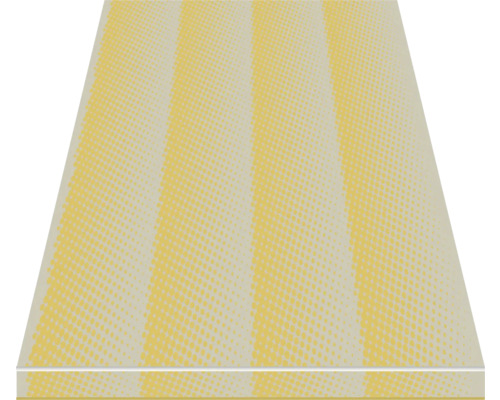 Gelbe Acrylglasplatte mit Streifenmuster