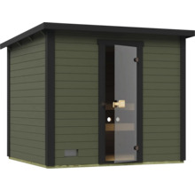 Sauna mit Glastür für den Garten