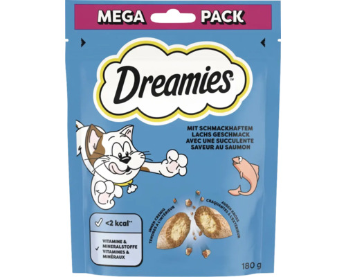 Dreamies Katzen-Snack mit Lachsgeschmack, Mega-Packung