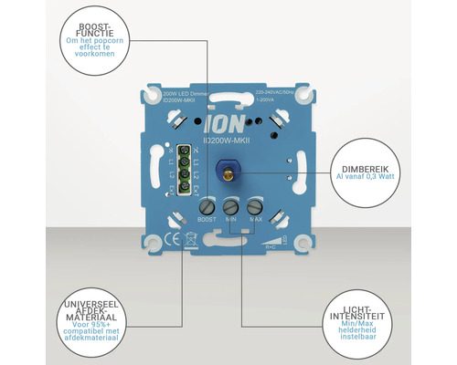 200 Watt LED Dimmer mit Boost Funktion