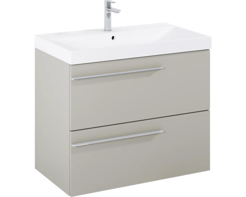 Waschtischunterschrank mit zwei Schubladen und Waschbecken