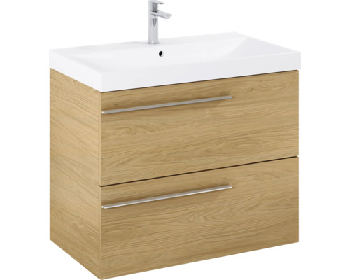 Waschtischunterschrank mit zwei Schubladen und Waschbecken