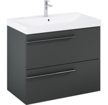Waschtischunterschrank mit zwei Schubladen und Waschbecken