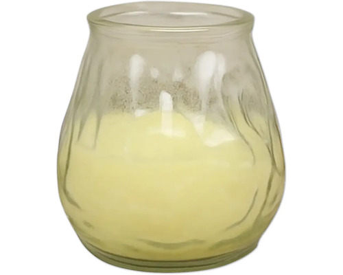 Bistroglas Duftkerze Citronella Ø 9 cm x H 10 cm buttergelb Glasgefäß mit Inhalt