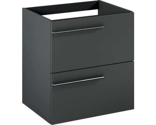 Waschtischunterschrank mit zwei Schubladen und Griffen