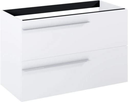 Waschbeckenunterschrank mit zwei Schubladen und Griffen