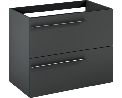 Waschbeckenunterschrank mit zwei Schubladen und Griffen