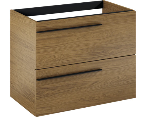 Waschbeckenunterschrank mit zwei Schubladen im Holzdesign