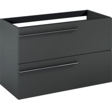 Waschtischunterschrank mit zwei Schubladen und Griffen