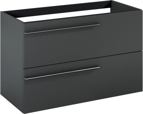 Waschtischunterschrank mit zwei Schubladen und Griffen