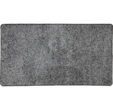Grauer Teppich mit hochflorigem Flor