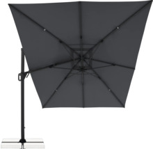 Quadratischer Ampelschirm mit Standfuß