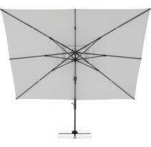 Rechteckiger Sonnenschirm von unten betrachtet