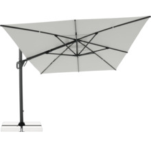 Freiarm-Sonnenschirm mit quadratischer Form und Schirmständer