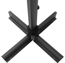 Schirmständerfuß aus Metall mit Kreuzfuß