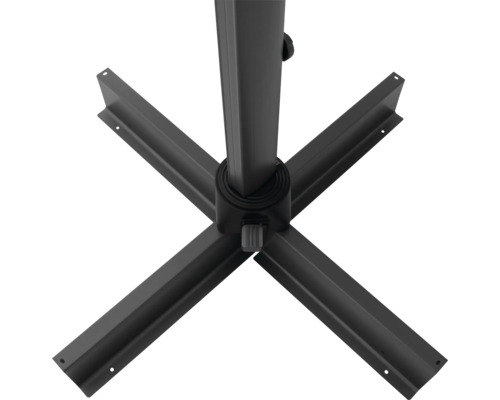 Schirmständerfuß aus Metall mit Kreuzfuß