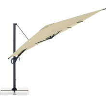 Freiarmschirm mit Standfuß für den Garten