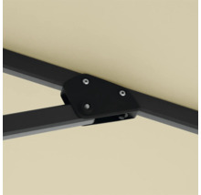 Detailaufnahme einer Schirmhalterung