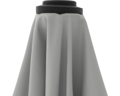 Detailansicht eines geschlossenen Sonnenschirms