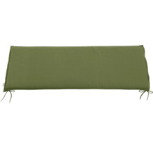 Grüne Bankauflage mit Bindebändern