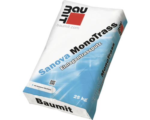 Sack Sanova MonoTrass Einlagentragsputz 25 Kilogramm von Baumit