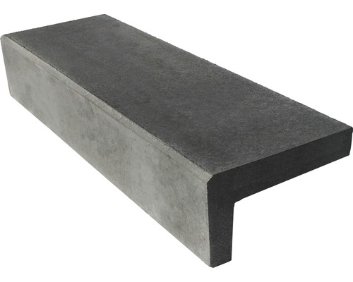 Beton Winkelstufe grau 120 cm x 18 cm x 32 cm