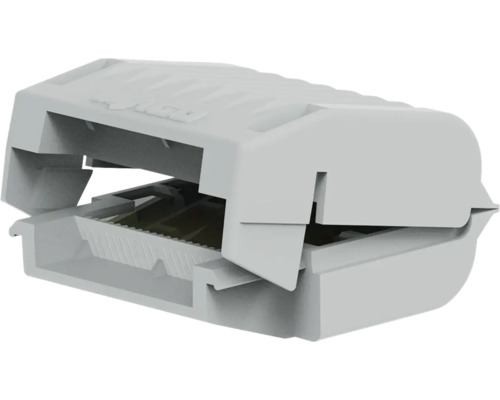 Wago Verbindungsklemme mit Hebel geöffnet