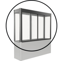 Gartenzaun mit Polycarbonatplatten