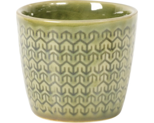 Dekorativer Blumentopf aus Keramik mit geometrischem Muster