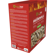 Greenheat Anzündwolle Feueranzünder für Brennstoffe und Grillkohle, 5 Kilogramm