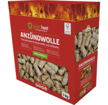 Anzündwolle im Karton, geeignet für Brennstoffe und Grillkohle