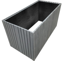 Rechteckiger Pflanzkasten aus Holz für den Garten